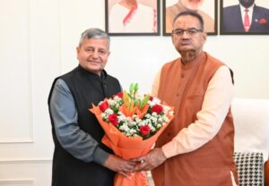 कृषि मंत्री गणेश जोशी से मिले प्रो. परविंदर कौशल