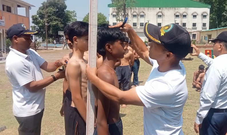 अग्निवीर भर्ती परीक्षा की तैयारी के लिए कैंप आयोजित